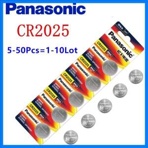 5-50pcs 자동차 원격 제어 시계 마더 보드 스케일 버튼 코인 셀에 대 한 원래 파나소닉 CR2025 3V 리튬 배