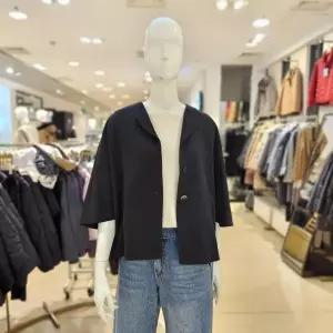 TL1GA09_노카라 싱글 망토형 재킷