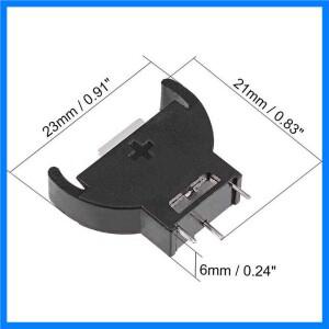 도매 1x5x10x CR2032 반원형 리튬 버튼 셀 코인 배터리 박스 홀더 케이스 CR 양말
