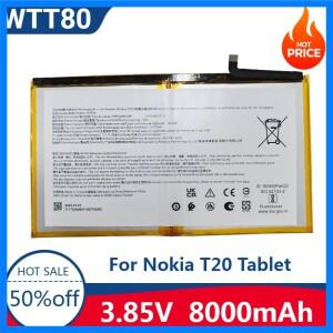 Nokia T20 태블릿(내장형)용 새 고품질 교체 배터리 3.85V 8000mAh WTT80