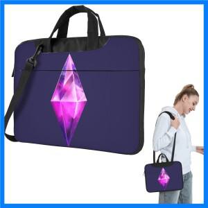 심즈 4 퍼플 스타일리쉬 노트북 가방 보호 케이스 컴퓨터 13 15.6인치 크로스바디 파우치 (맥북 프로/에어