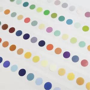 마킹 체크 이쁜컬러 원형 테이프 스티커 3개 편지지 선물