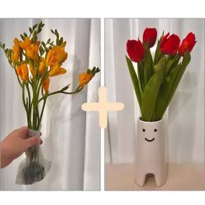 [봄꽃세트] 프리지아&튤립 생화 꽃다발 후리지아 고요히꽃