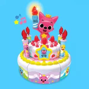 유아 소꿉놀이 생일축하 촛불끄기 케이크 자르기 창의력 키즈카페 음식모형 썰기