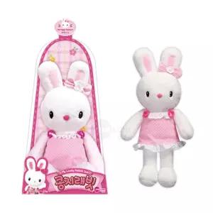 3살 여자아이 안고자는 부드러운 토끼 인형 3세아기 영아완구 엄마놀이 정서안정