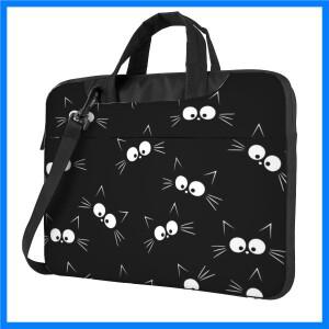귀여운 검은 고양이 패턴 노트북 가방, 보호 케이스, 컴퓨터 크로스 바디 파우치, 맥북 프로 에어용, 13, 1