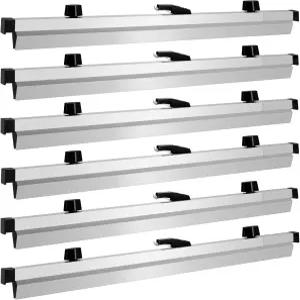 린시론 블루프린트 걸이 클램프(6p 24인치) 홀더 알루미늄 프린트 랙 블랙 윙 노브로 조절 가능한 너트