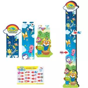 아이방 인테리어 뽀로로 성장 키재기 스티커 키측정자 유아 셀프 어린이 아동