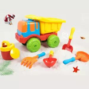 아이들 바닷가 모래놀이 트럭 삽4종세트 유치원 조카선물 어린이집 몰드