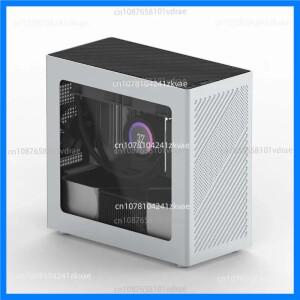 물냉각 ITX 컴퓨터 케이스에 직접 삽입되는 쉘 새로운 COOJ Z18 측면 투명 MATX 알루미늄 합금 통합 몰딩