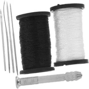 유온리테크 스티칭 송곳 도구 재봉 키트 손 바늘 실 소파 수리 실내화 제본 무거운 작업