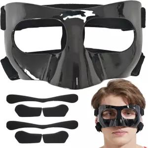 코 부러짐 방지 조절식 농구 야구 소프트볼 페이스 가드 성인 및 청소년 스포츠 훈련 가드가 코와 얼굴을