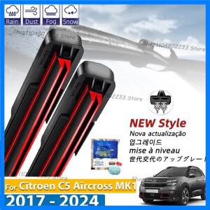 시트로엥 C5 에어크로스 C5Aircross 2017-2024용 LHD 전면 와이퍼 블레이드, 고무 리필, 앞유리 윈드스크린