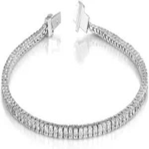 캐럿 열풍 여성용 다이아몬드 테니스 팔찌 14 000 화이트 골드 4캐럿 또는 5캐럿 SI2 클래리티 윤리적으로