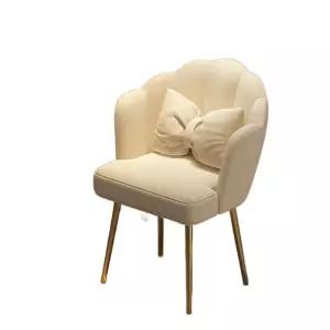 화장대 등받이 꽃잎 벨벳 공주 플리스 체어 의자