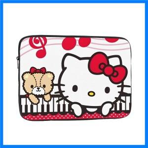 헬로 키티 피아노 노트북 슬리브 케이스 10 12 13 15 17 인치 맥북 에어 프로 가방 컴퓨터 충격 방지