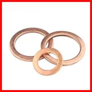 보트 레드 황동 구리 크러시 실링 와셔, M5, M10, M24 플랫 도장 개스킷 심 패드, 메손 DIN7603