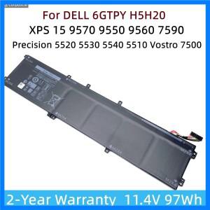 DELL Precision 5520 Vostro 7500 노트북 배터리, 신제품 6GTPY 97Wh 56Wh, XPS 15 9570