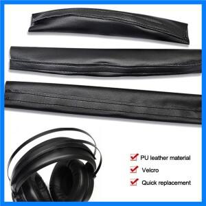 범용 편안한 헤드폰 헤드밴드 패드, 부드러운 교체 프리미엄 PU 가죽 빔 커버, 1PC