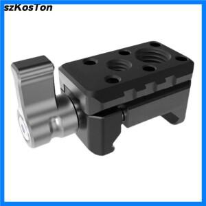 NATO 클램프 퀵릴리즈 콜드 슈 지지대 카메라 케이지 ARRI 로케이팅 마이크 모니터 매직 암, 1/4 3/8 스레