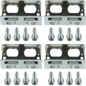 ZZHXSM 2 세트 장착 브래킷 3.5 ~ 5.25 나사 장착용 하드 디스크 드라이브 합금 어댑터 내부 베이 모든