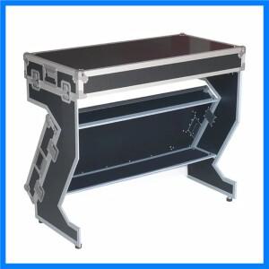 휴대용 무대 음악 장비 DJ 컨트롤러 믹서 워크스테이션 내구성 있는 2in1 플라이트 케이스 테이블