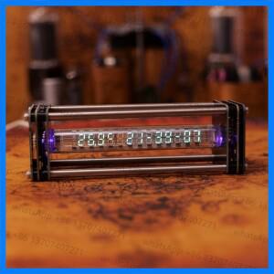 Glow VFD 형광등 Iv27 시계 Iv18 투명 사이버펑크 레트로 기술 테이블 세트 (e스포츠 데스크탑용)