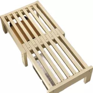 확장형 원목평상 폴딩 프레임 평상 길이조절 매트리스 침대