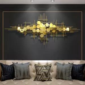 철제 펜던트 벽장식 대형 장식 럭셔리 골드 소품 인테리어