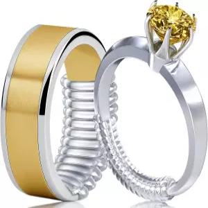 TECEUM 반지 사이즈 조절기 헐거운 반지용 ？ 대부분의 폭에 맞는 올인원 키트 밴드 폭 1.5-6mm에 적합