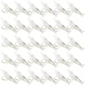 피쉬훅으로 미끼를 유인하는 가짜 부드러운 새우 민물 소금물을 위한 현실적인 낚시 미끼/매우 내구성 있고