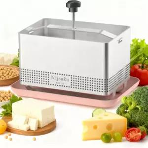 두부 프레스 스테인리스 스틸 파니어 메이커 - 수제 치즈용 치즈 압력 조절이 가능한 BPA 프리(식기세척기