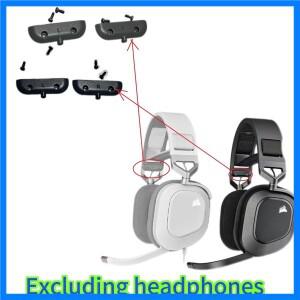 CORSAIR HS80 MAX 게이밍 헤드폰용 오리지널 예비 부품 교체용 플라스틱 힌지 버클 수리