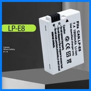 1800mah LP-E8 LP E8 카메라 배터리 또는 충전기 Canon EOS 550D 600D Kiss X4 X5 X6i Rebel T2i