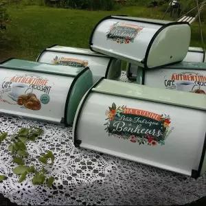 철제 브레드박스 레트로 중간 주방 북유럽 빈티지