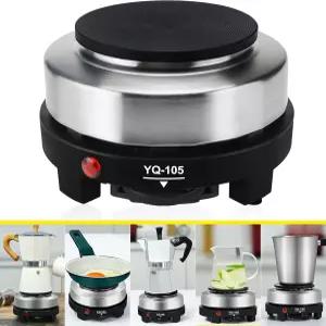 모카 냄비용 핫 플레이트 500W 소형 전기 미니 스토브 휴대용 가정용 온수기 쿡탑 히터