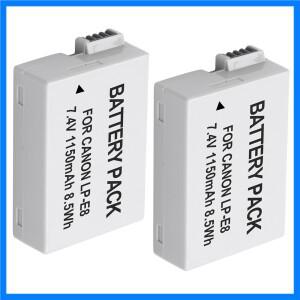 LP E8 LP-E8 배터리, 캐논 EOS 550D 600D 키스 X6 X5 X4 Rebel T2i 용