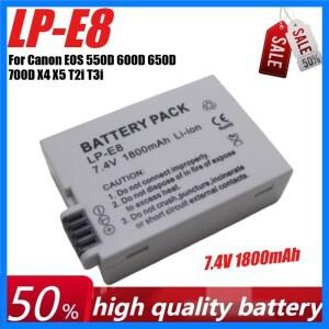 캐논 EOS 550D 600D X4 X5 T2i X6i 용 7.4V 1800mAh LP-E8 카메라 배터리