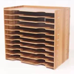 책상 원목 도화지정리함 서류함 색지보관함 종이정리함 미술도구수납 미술