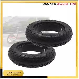 200x50 솔리드 타이어 전기 스케이트보드 두꺼운 방폭형 비팽창식 솔리드 고무 외부 타이어