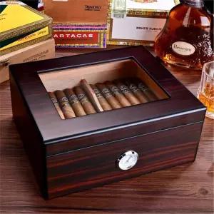 시가 보관함 휴미더 빈티지 휴대용 습기 방지 케이스 단단한 상자 박스 삼나무 쿠바