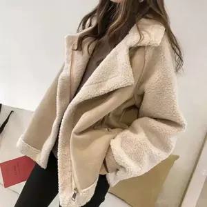 (스타일하우스)항공점퍼 블루종 자켓 아우터 여성 페이크퍼 뽀글이 무스탕