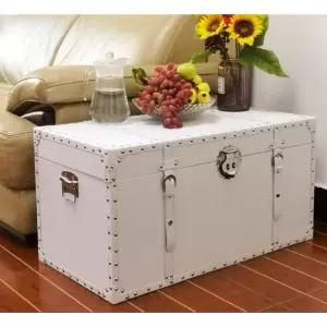 인테리어 잠금장치 보관함 엔틱 나무 골동품 보물상자 나무상자 수납함