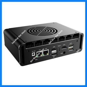임베디드 소형 미니 컴퓨터 i3 산업용 마이크로 호스트 디스플레이 듀얼 시리얼 포트 네트워크 N100 N305