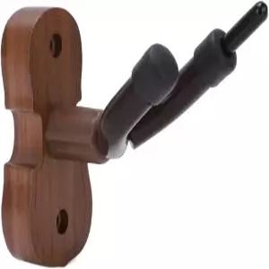 활 홀더가 있는 쉬폰에이드 바이올린 벽걸이 - 악기 보관용 나무 베이스 비올라 스탠드 가정 및 스튜디오용