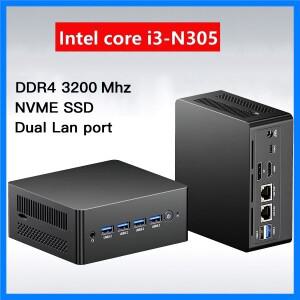 N305 미니 PC 인텔 DDR4 3200Mhz 2280 NVME SSD 윈도우 11 PRO 듀얼 LAN 4K 트리플 디스플레이 데스크탑 게