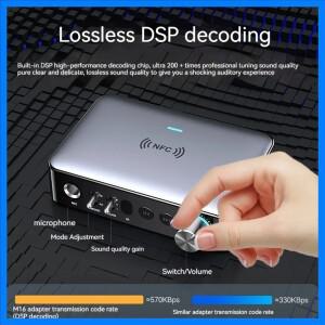 M16PRO Bluetooth Rx Tx 5.1 오디오 어댑터 플레이어 디지털 광섬유-아날로그 마이크 노래 U 디스크 Tf 3.5