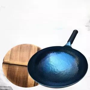 무쇠 웍 불맛 업소용 원형 일체형손잡이