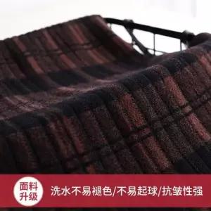 EAMT 스커트 여성용 미디 니트 추동 라인 늘어뜨린 크게 체크핏 EUNG1