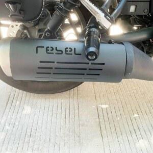 Kemy u2019s 레블250 레블500 리벨250 리벨500 머플러 가드 각 색상 선택 카본 파이프 커버 배기관 프로텍터 버프 마감 멋스러움 보호 커스텀